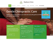 Tablet Screenshot of madisonclinic.net